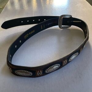 ARIAT Grip Strip Handcrafted Full Grain Leather Belt w/  Limited Edition Buckle